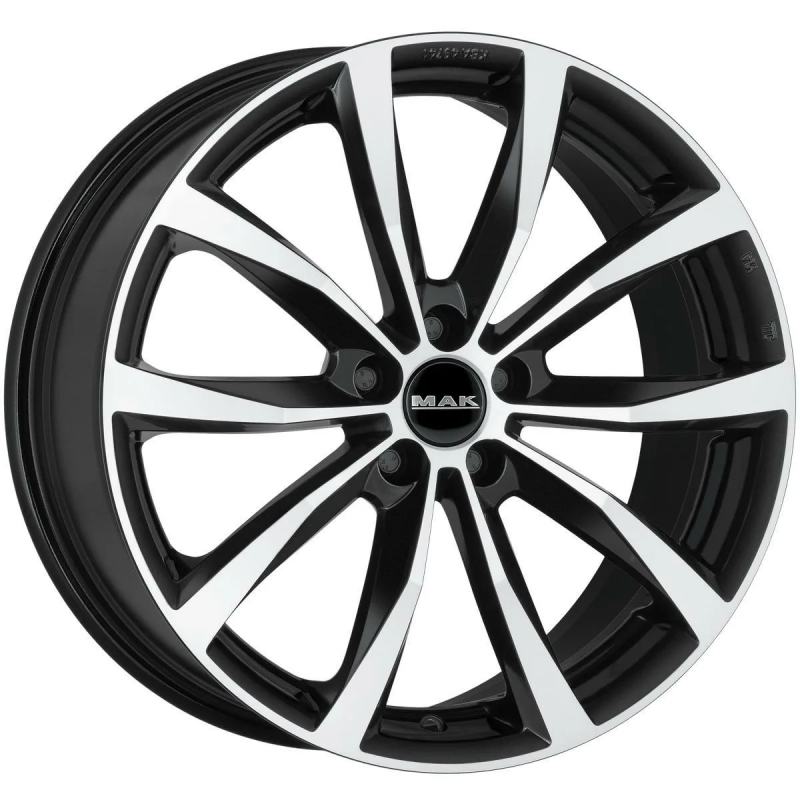 Wolf 6,50x16 5x108 D72,0 ET35 Чёрный глянцевый с полированной лицевой частью