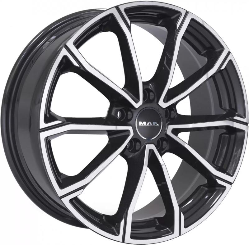 DaVinci 6x16 5x112 D57,1 ET43 Чёрный глянцевый с полированной лицевой частью